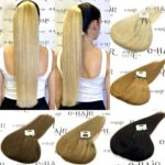 Αλογοουρά Ponytail Φυσικά Μαλλιά Silver Line Με Χτενάκι 55cm 150 gram