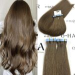 Tape Extensions Silver Line 55CM (10)Pcs 6# Ash Chestnut Brown
