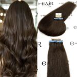 Tape Extensions Gold Line 10 Pcs 2 B# Dark Brown 60-65cm