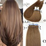 Tape Extensions Silver Line 55-60 CM (10)Pcs 4# Brown