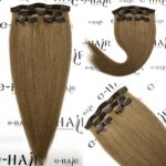Τρέσα Φυσική Bronze line Hair Με Clips 55cm 100gram 10# Light Brown