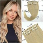 Τρέσα Φυσική Silver Line Με Clips 40-45cm 1001# Light Blonde
