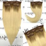 Τρέσα Φυσική Bronze line Hair Με Clips 55cm 100gram Ombre NB#