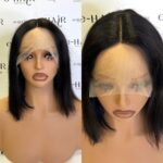 Περούκα φυσική  Lace Front Τερέζα 1b# 30cm