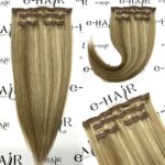 Τρέσα Φυσική Bronze line Hair Με Clips 55cm 100gram P8/613#