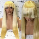 Περούκα φυσική τρίχα  Μάγδα 613# Blonde 65cm
