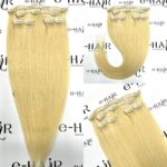 Τρέσα Φυσική Bronze line Hair Με Clips 60-65cm 100gram 613#