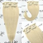 Τρέσα Φυσική Bronze line Hair Με Clips 55cm 100gram Pearl-White#