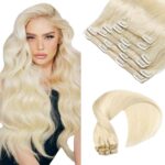 Τρέσα Φυσική Silver Line Με Clips 200 Gram Full Head 60# Blonde