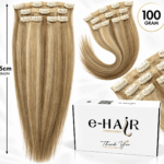 Τρέσα Φυσική Bronze line Hair Με Clips 55cm 100gram Mix3# Ανταύγειες