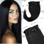 Τρέσα Φυσική Silver Line Με Clips 50-55cm 1# Black