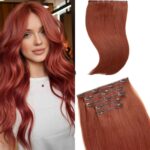 Τρέσα Φυσική Με Clips Silver Line 55-60cm 33# Cinnamon Red