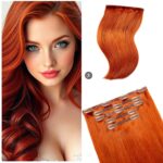 Τρέσα Φυσική Με Clips Silver Line 55-60cm 350# Copper Red