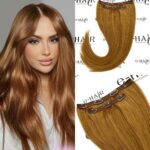 Τρέσα Φυσική Silver Line Με Clips 55-60cm 30# AuBrown