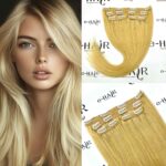Τρέσα Φυσική Silver Line Με Clips 55-60cm 24# Blonde