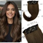 Τρέσα Φυσική Με Clips Silver Line 55-60cm 4# Brown