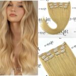 Τρέσα Φυσική Με Clips Silver Line 55-60cm 613# Blonde C
