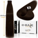 Τρέσα Φυσική Bronze Line Hair 60-65cm 2# Dark Brown