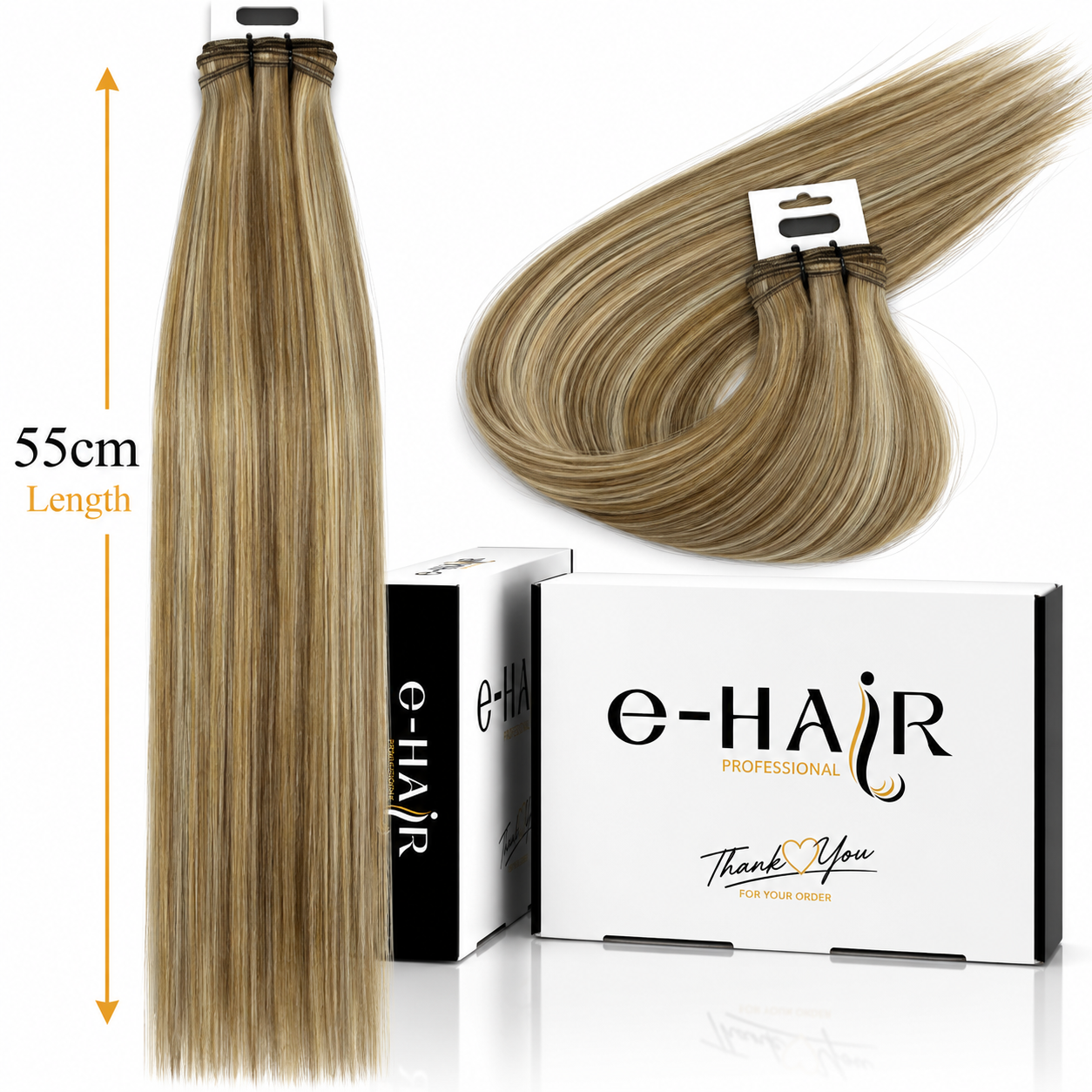 Τρέσα Φυσική Bronze Line Hair 55cm Mix3#
