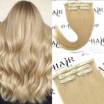 Τρέσα Φυσική Russian Hair Gold line Με Clips 60cm 100gram 62# Sweet Blonde