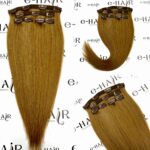 Τρέσα Φυσική Bronze line Hair Με Clips 60-65cm 100gram 27 A#