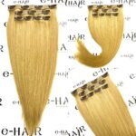 Τρέσα Φυσική Bronze line Hair Με Clips 60-65cm 100gram 24# Caramel Blonde