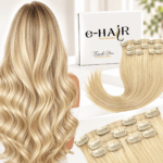 Τρέσα Με Clips Gold Line Russian Hair 55cm Ice# Blonde
