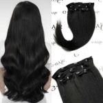 Τρέσα Με Clips Gold Line Russian Hair 55cm 1# Black