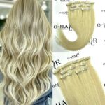 Τρέσα Φυσική Russian Hair Gold line Με Clips 60cm 100gram 20# Ash Blonde