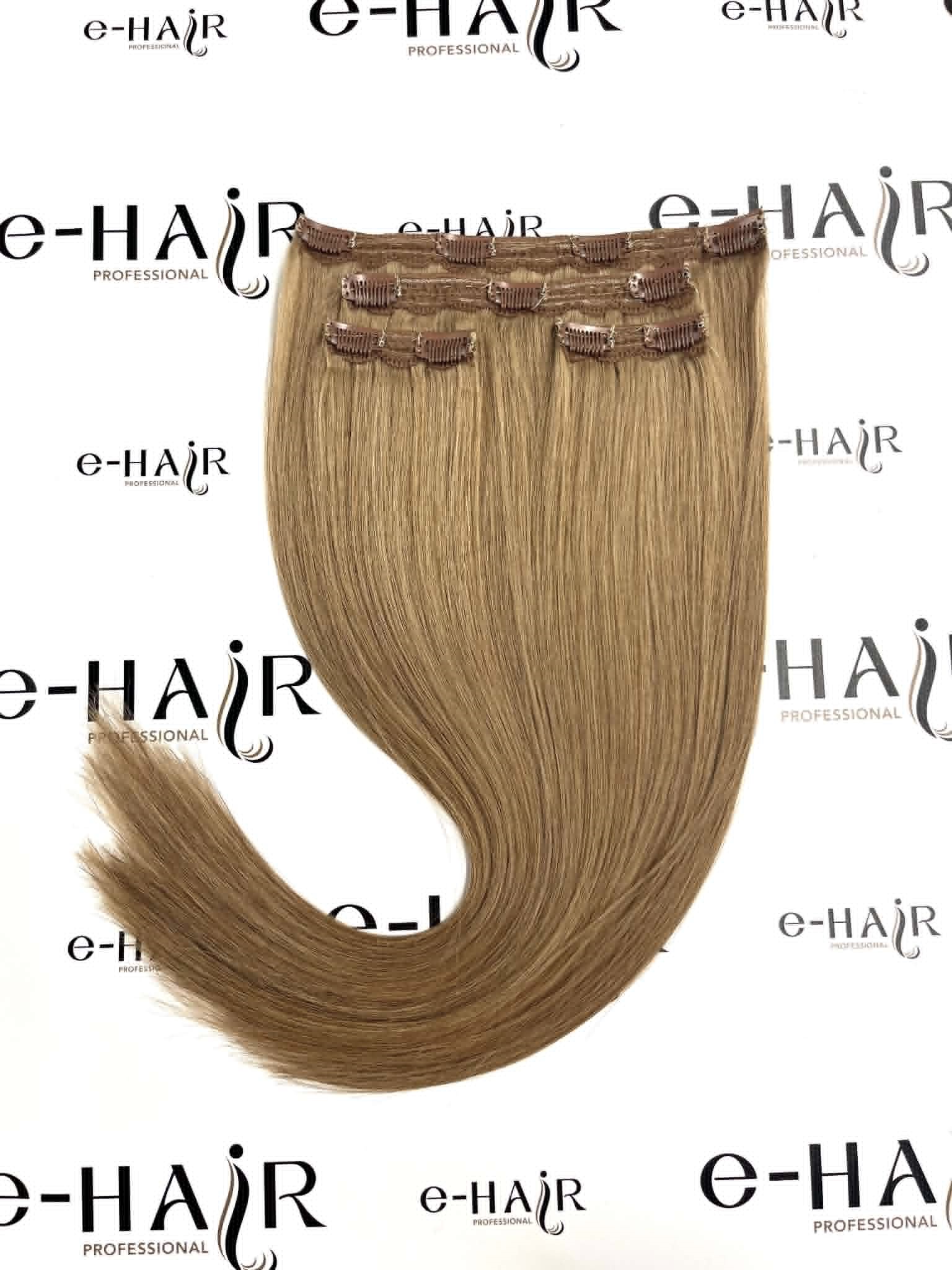 Τρέσα Με Clips Gold Line Russian Hair 55cm 27# Caramel Blonde - Image 4