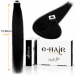 Τρέσα Φυσική Bronze Line Hair 75-80cm 1b# Natural Black