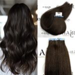 Tape Extensions Silver Line 55-60 CM (10)Pcs 2# Dark Brown