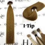 Extensions Microrings Gold Line Russian Hair 8# 55cm