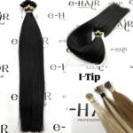 Extensions Microrings Gold Line Russian Hair 1b# 55cm