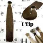 Extensions Microrings Gold Line Russian Hair 6Α# 55cm