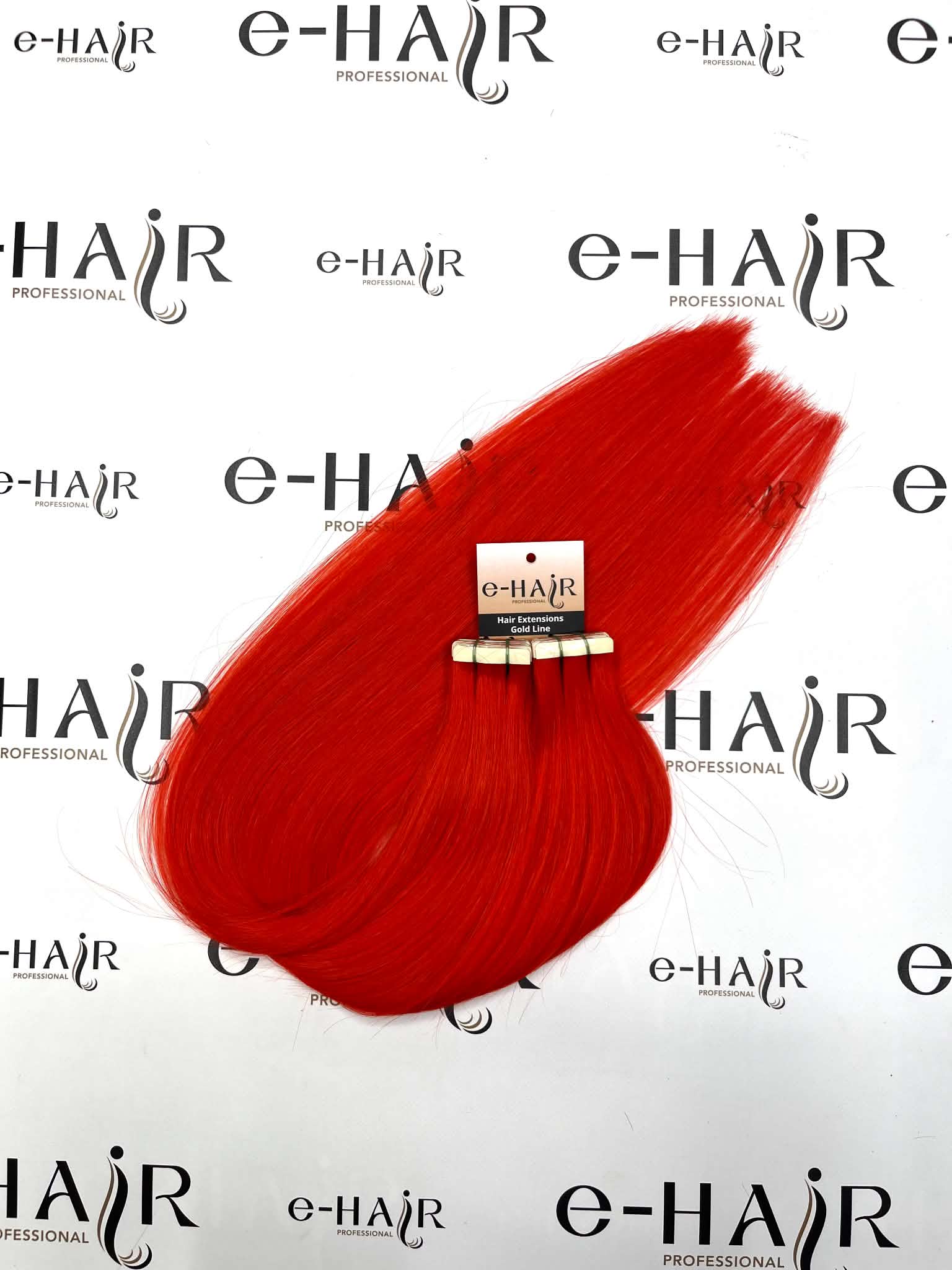 Tape Extensions Gold Line 10 Pcs Red# 60-65cm - Image 5