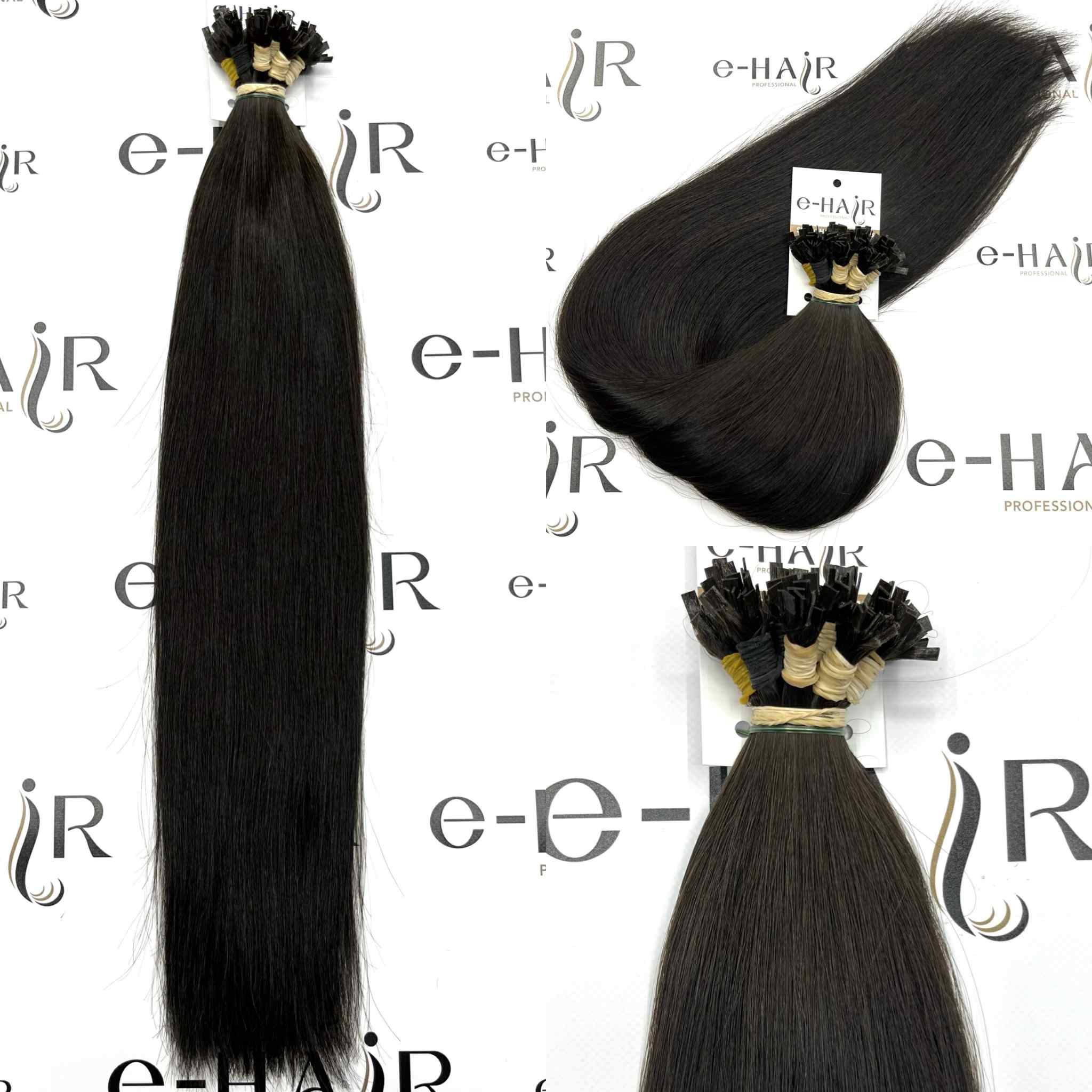 Extensions Slavic Hair One Donor 55cm 1B# Natural Black 0,7gr