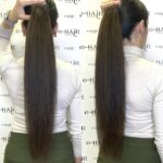Αλογοουρά ponytail φυσικά μαλλιά bronze line 60-65cm  2# Dark Brown