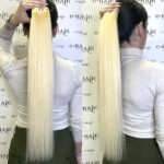 Αλογοουρά ponytail φυσικά μαλλιά bronze line 60-65cm 613#Light Blonde