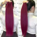 Αλογοουρά Ponytail Φυσικά Μαλλιά Silver Line Με Χτενάκι 55cm 530# Red Cherry