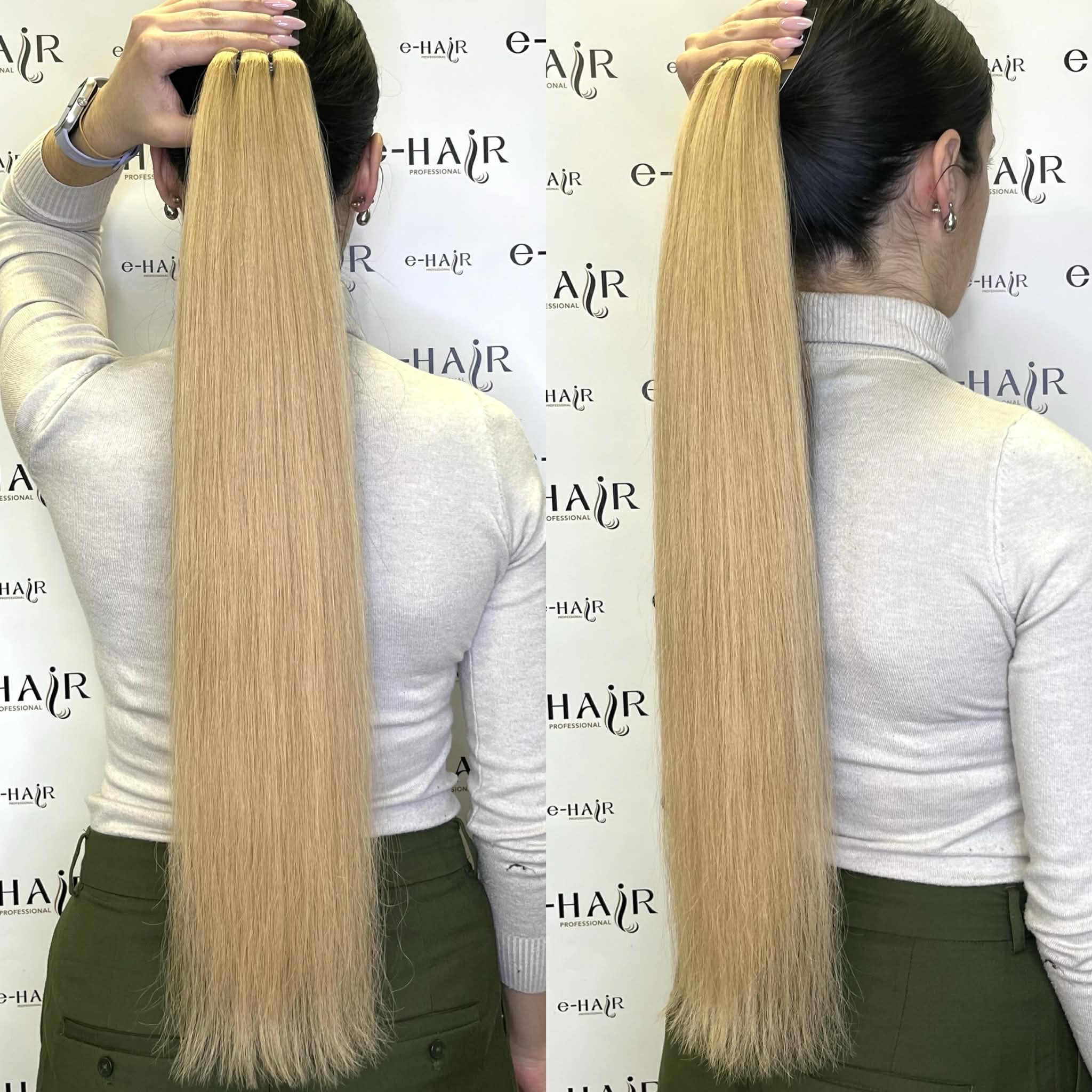 Αλογοουρά ponytail φυσικά μαλλιά bronze line 60-65cm 27New#