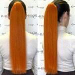 Αλογοουρά Ponytail Φυσικά Μαλλιά Silver Line Με Χτενάκι 55cm 130#Copper Red