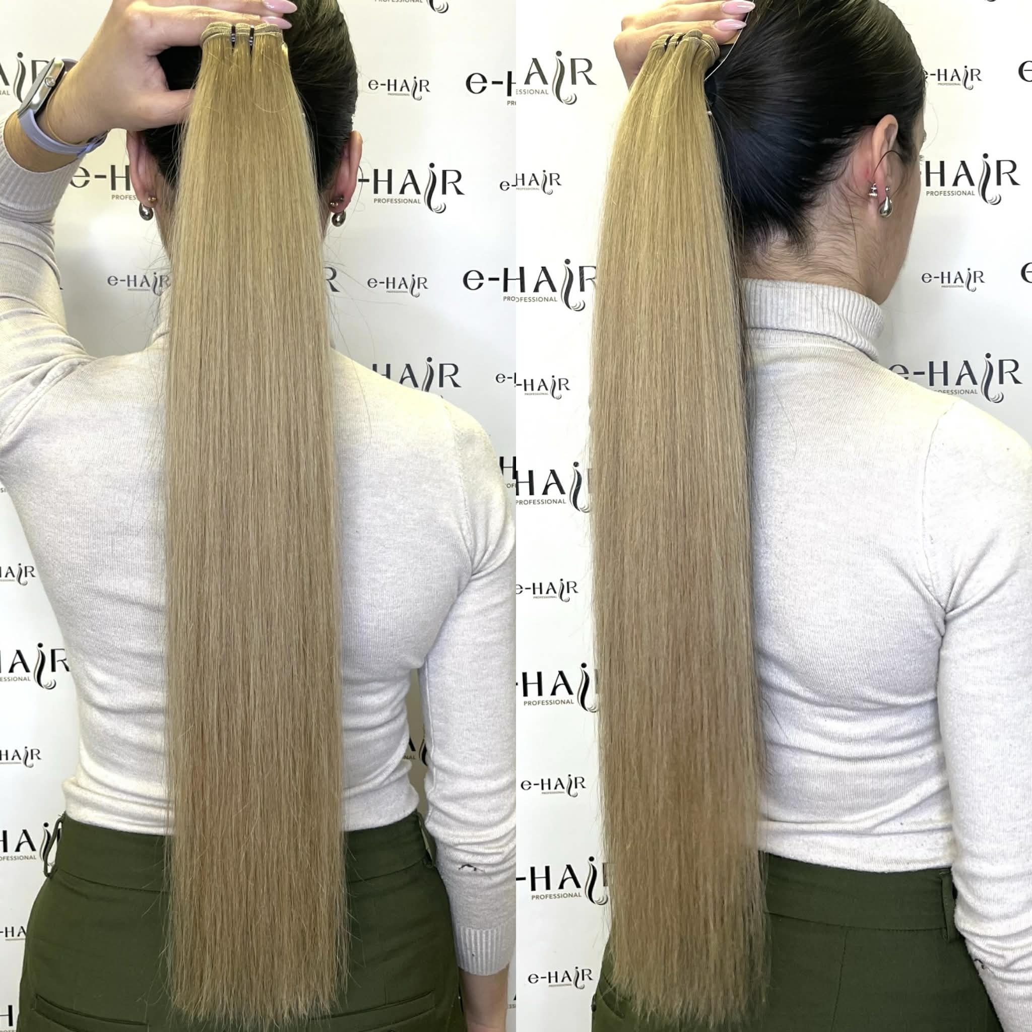 Αλογοουρά ponytail φυσικά μαλλιά bronze line 60-65cm 16# - Image 3