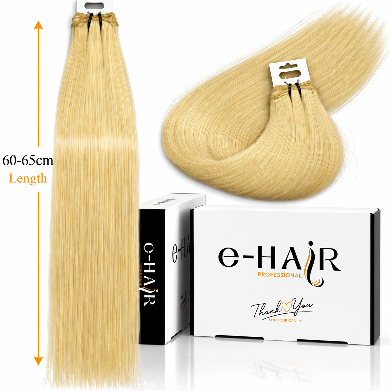 Τρέσα Φυσική Bronze Line Hair 60-65cm 613# Blonde
