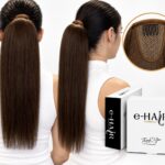 Αλογοουρά Ponytail Φυσικά Μαλλιά Silver Line Με Χτενάκι 45-50cm 4# Brown
