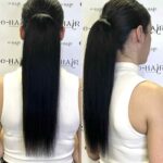 Αλογοουρά Ponytail Φυσικά Μαλλιά Silver Line Με Χτενάκι 45-50cm 1# Jet Black