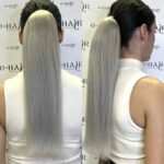 Αλογοουρά Ponytail Φυσικά Μαλλιά Silver Line Με Χτενάκι 45-50cm Gray#