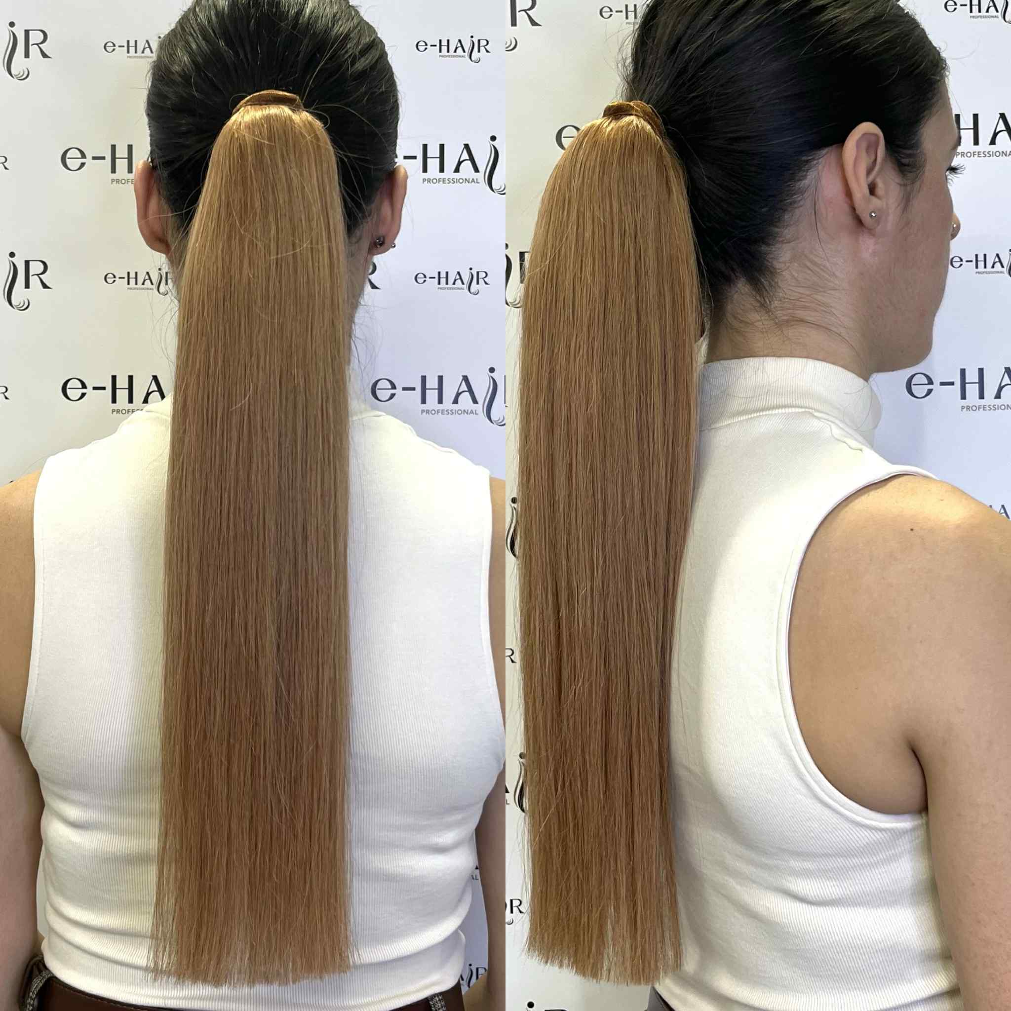 Αλογοουρά Ponytail Φυσικά Μαλλιά Silver Line Με Χτενάκι 45-50cm 8B#