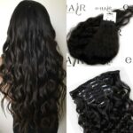 Τρέσα Φυσική με Clips Russian Hair Gold line Wave  60-65cm 1b#