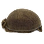 Τουπέ Ανδρικό "French" Lace Hair System Super Breathable All Bleached Knotted Hair Prosthesis for Men!